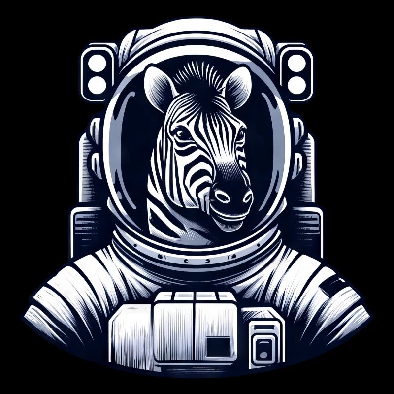 zebra astronaut cosmonaut space travel space