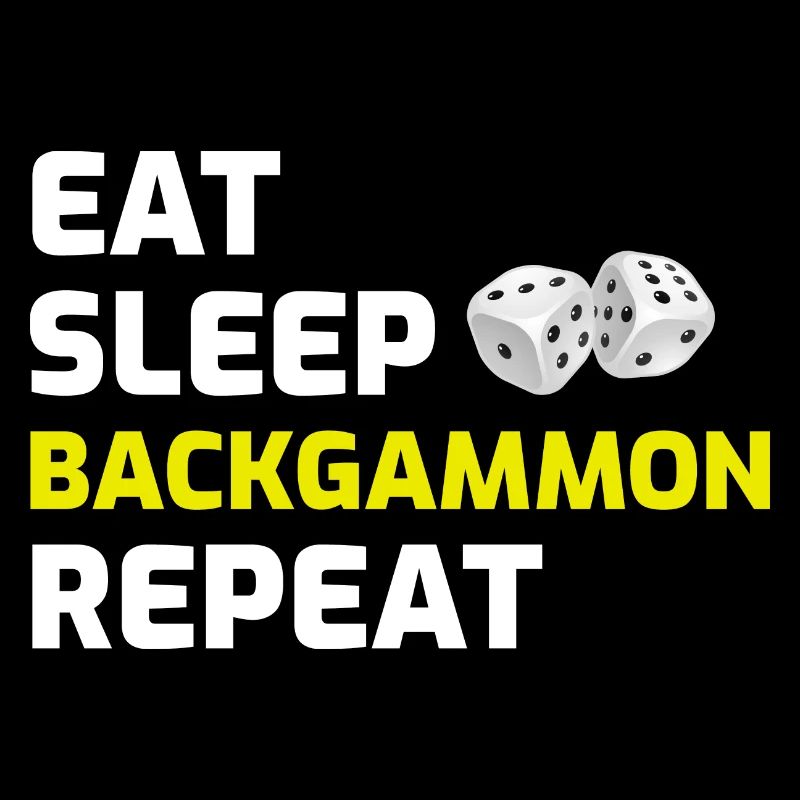 Backgammon Player Board Game Funny Sayings Gift