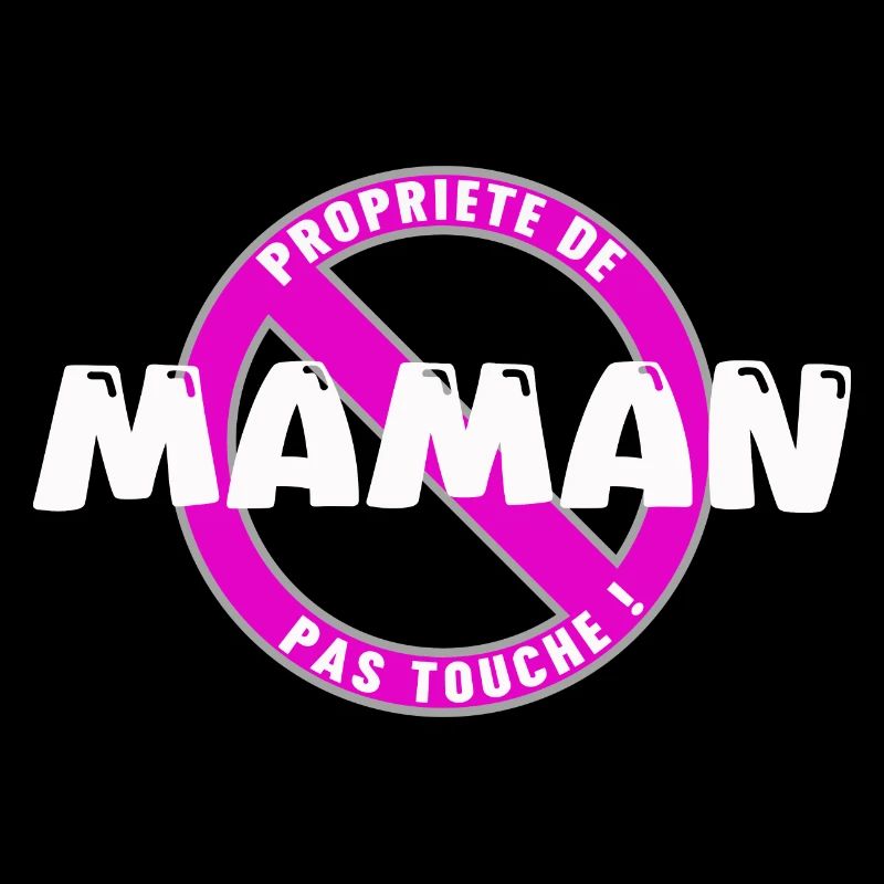 Propriété de maman, blanc