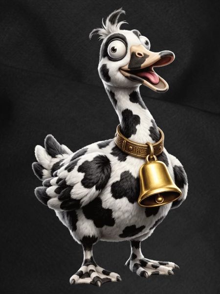 Funny Mixed Goose Cow Pattern