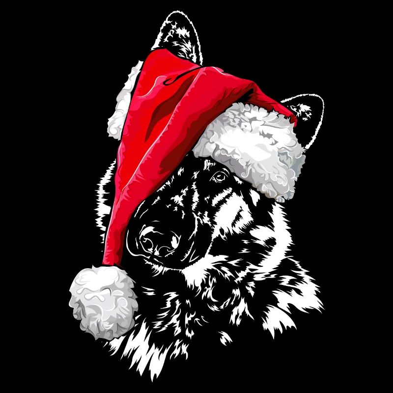 Santa GERMAN SHEPHERD Christmas Wilsigns