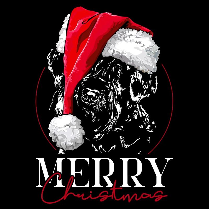 Père Noël GÉANT SCHNAUZER Joyeux Noël Wilsigns