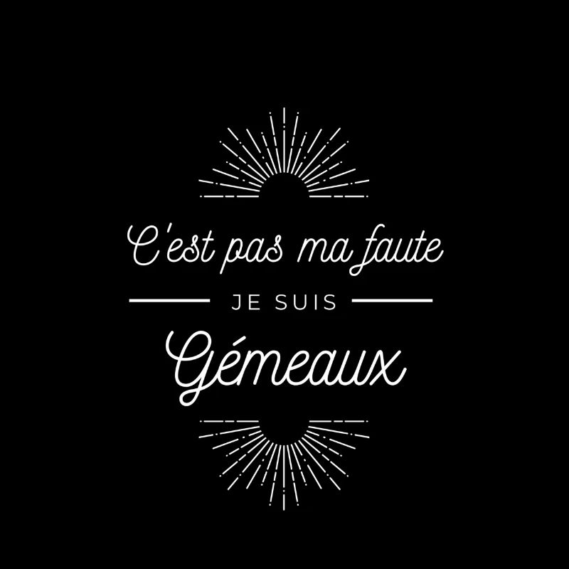 C'est pas ma faute je suis Gémeaux