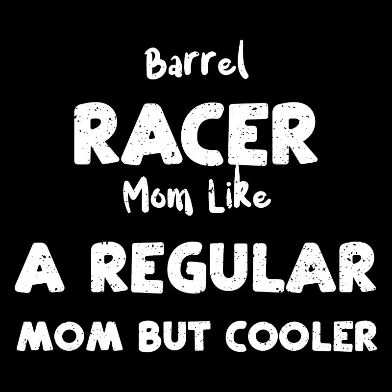 Maman de course de barils comme une habituée...