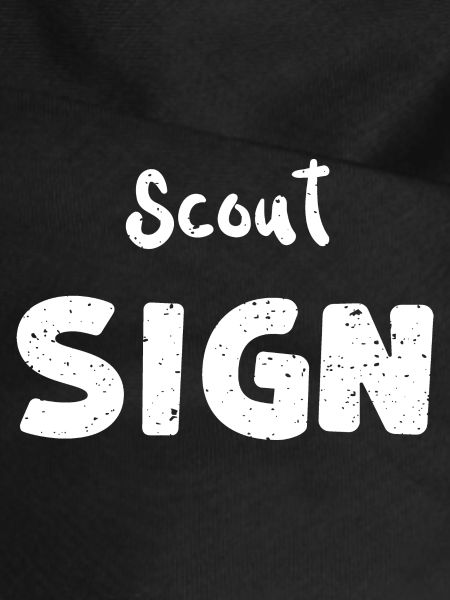 Scout Sign - Camping