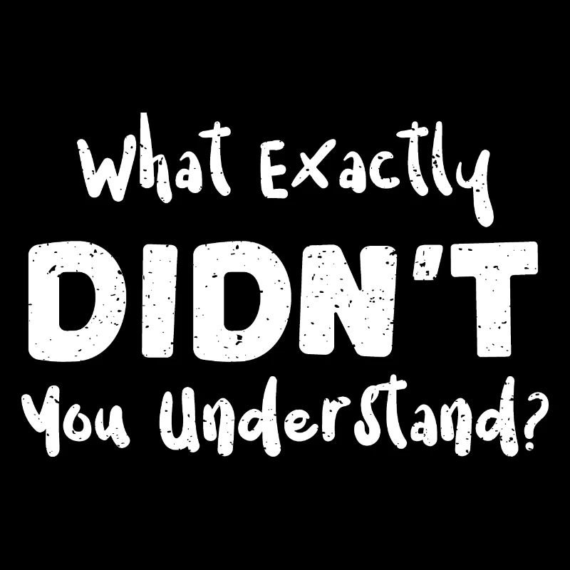 Qu’est-ce que vous n’avez pas compris exactement ?