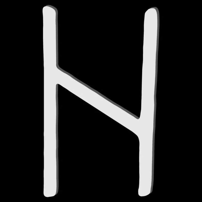 Futhark Runic Alphabet Hagalaz