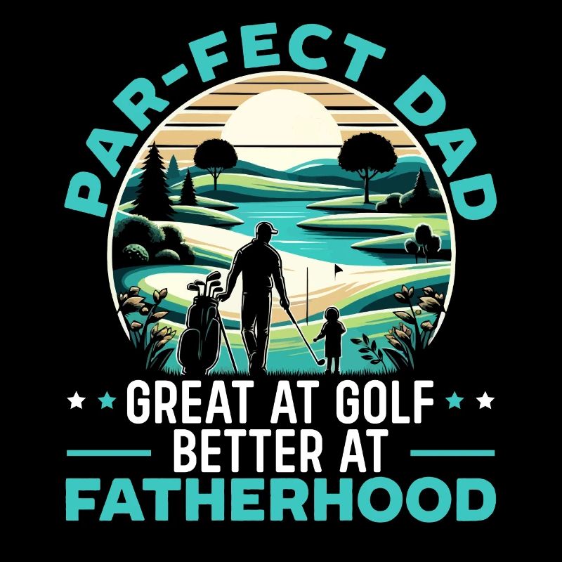 Fête des Pères Golfeurs Golfeurs Paternité