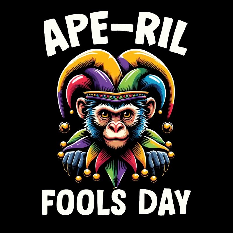 April Fool's Day April 1 Joke Monkey