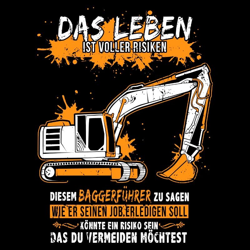 Baggerführer mit Bagger