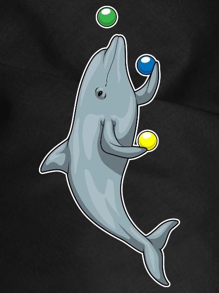 Dolphin juggler juggling