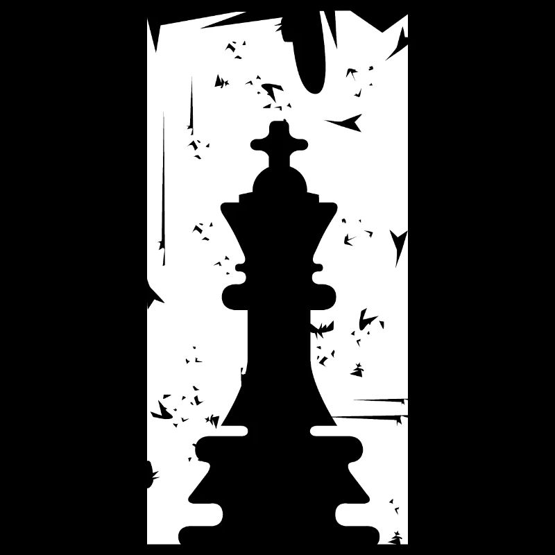 Icône rétro du roi des échecs Logo d’échecs Icône de l’équipe