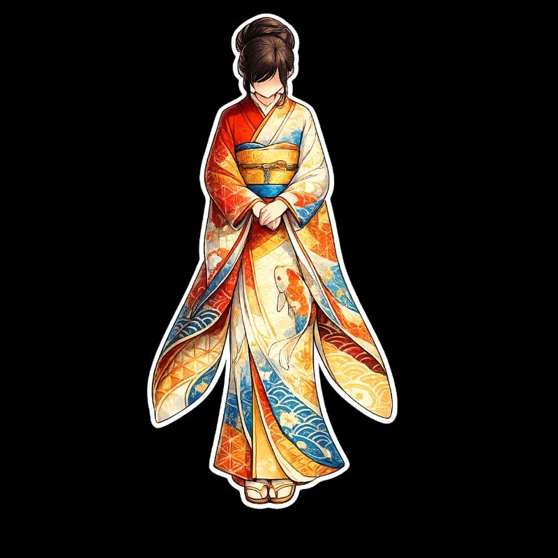 Kimono . 3 . AI generated