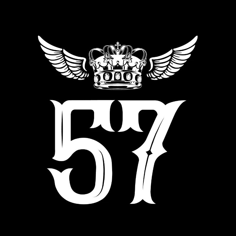 57 Couronne de numéro