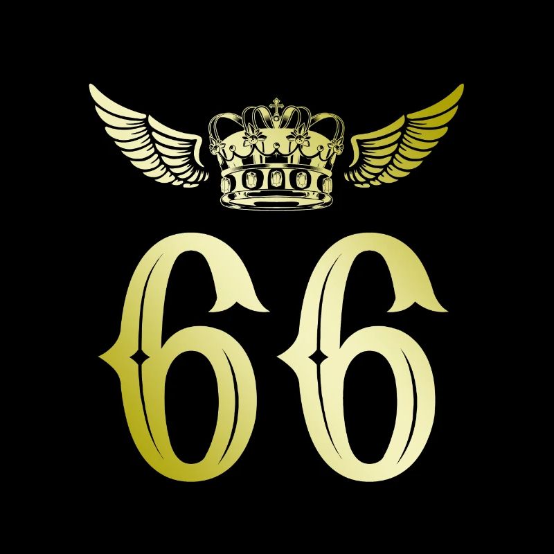 66 Number crown