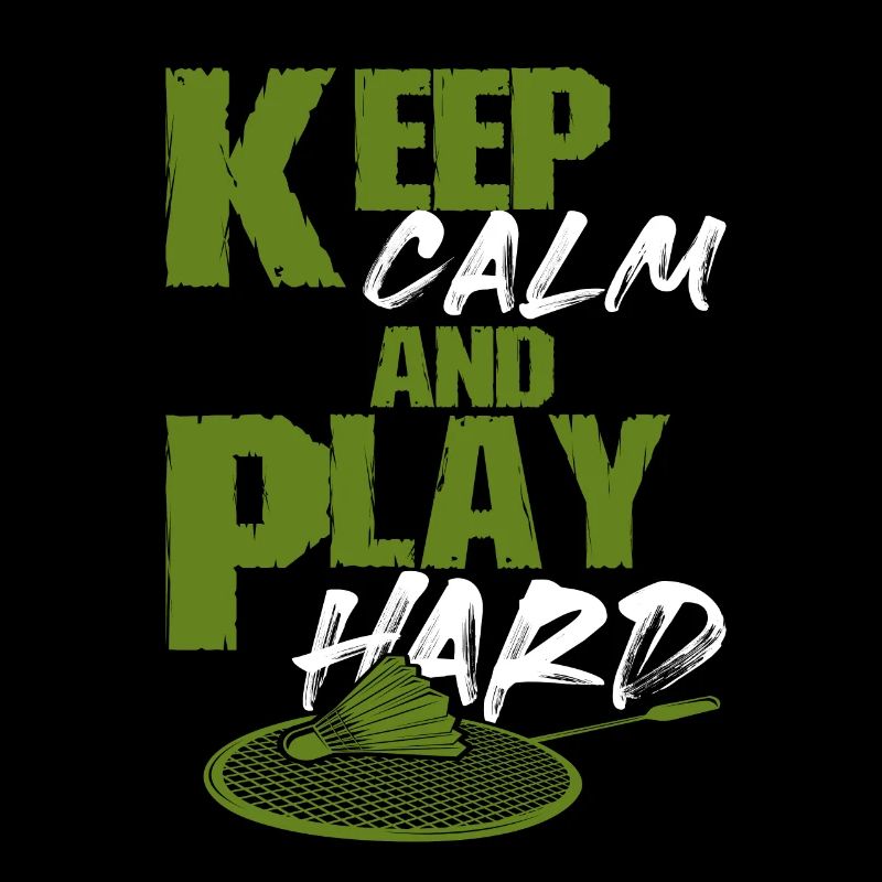keep calm game badminton