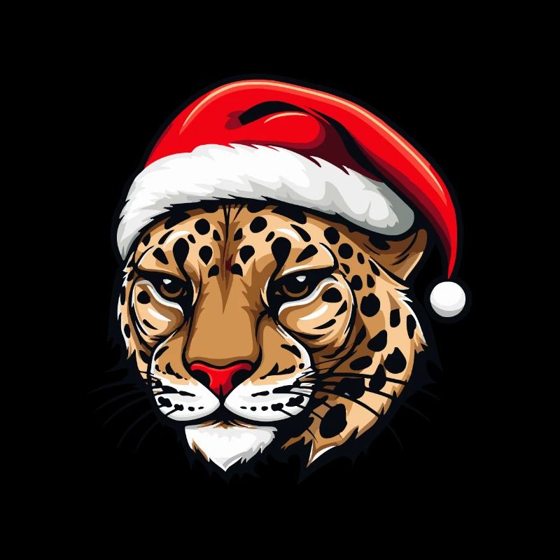 Tête de guépard Noël Noël