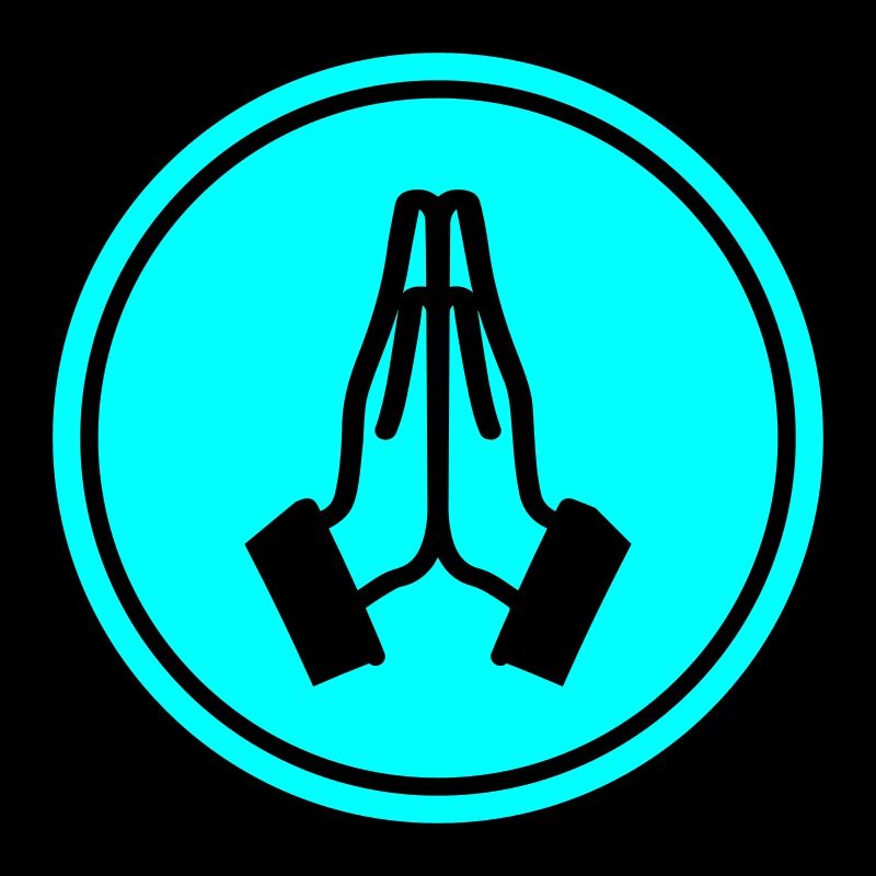 Praying hands circle