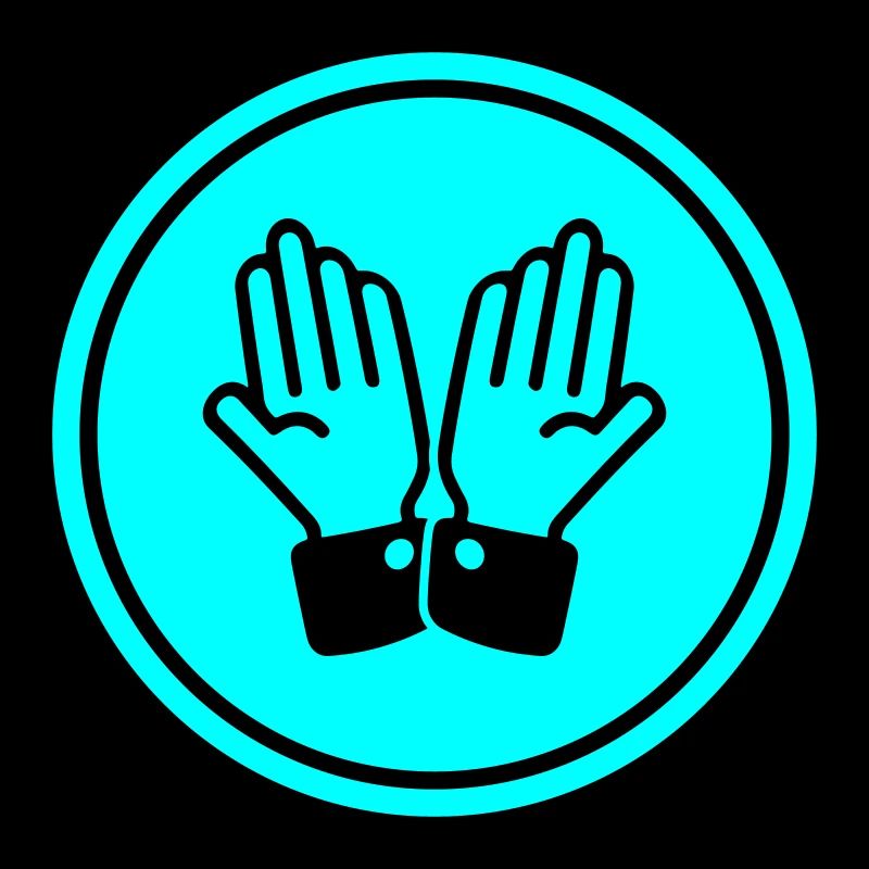 hands praying circle