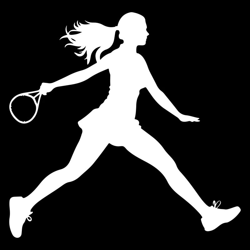 Tennis Player Silhouette