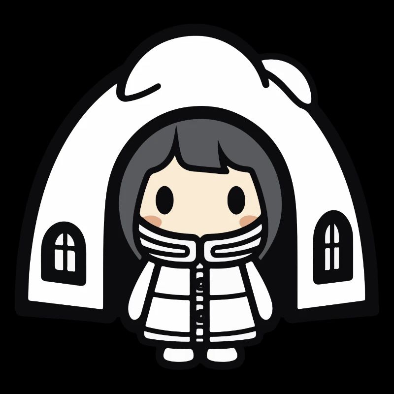 Winter Eskimo Iglu Comic