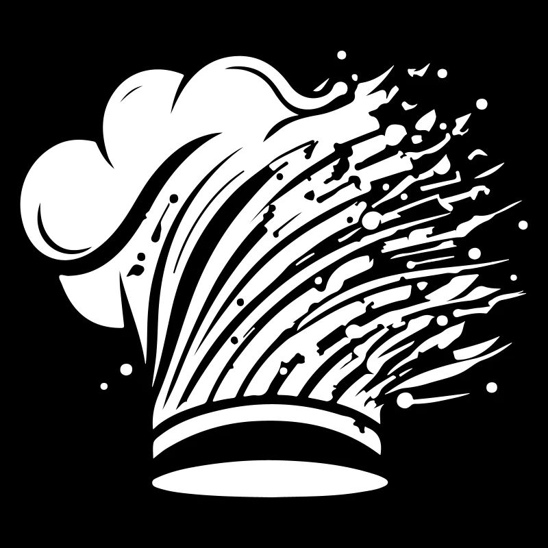 Chef's Hat Silhouette Cooking Chef