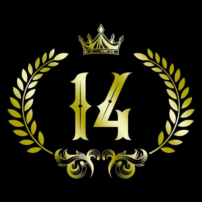 14 Number wreath