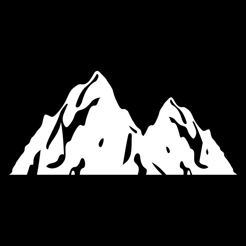 Berg Silhouette Symbol Mountains