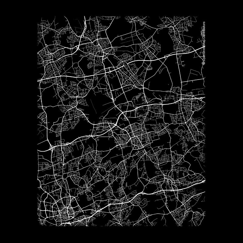 Minimal Gelsenkirchen Stadtplan und Straßen