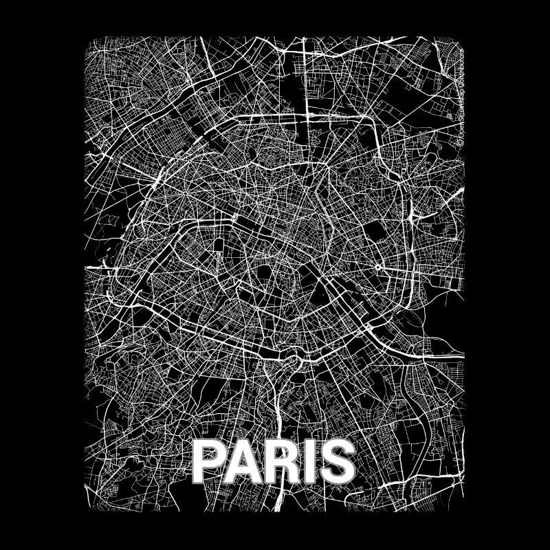 Paris city map and streets