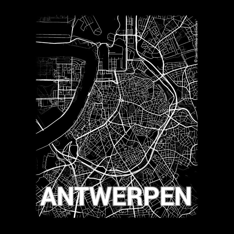 Plan de la ville d’Anvers et rues