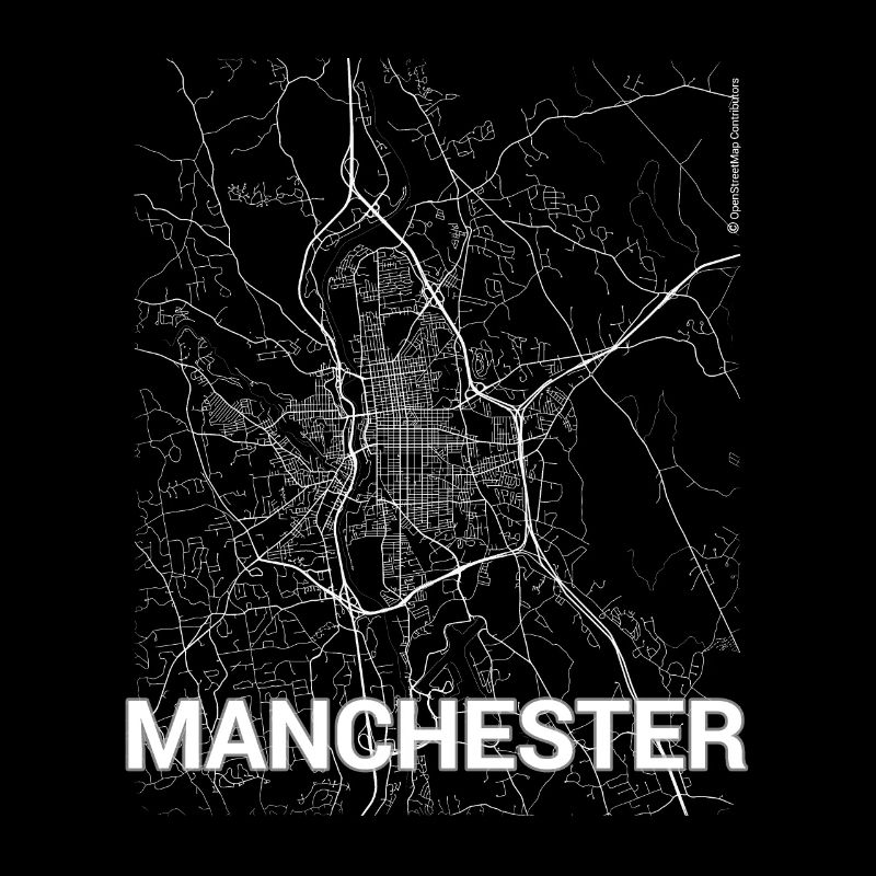 Plan et rues de la ville de Manchester