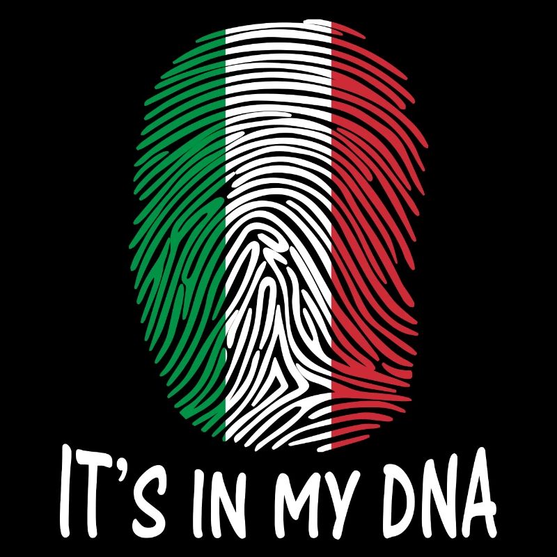 drapeau de l'Italie empreinte digitale ADN drapeau de l'Italie