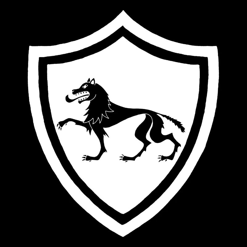Symbole du loup blanc médiéval