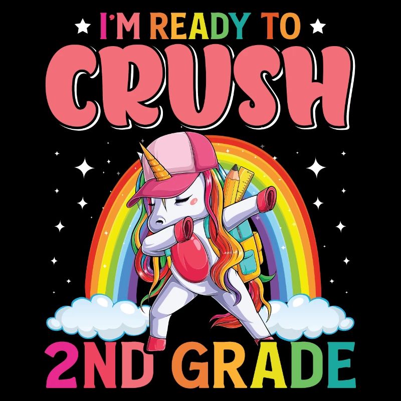Ready Crush 2. Klasse Schule Regenbogen Einhorn