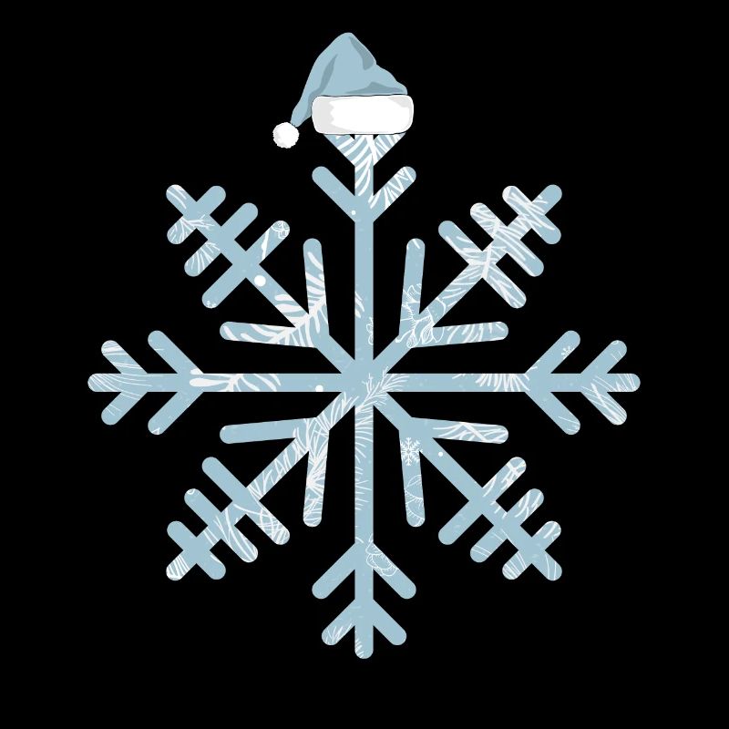 Snowflake Christmas Cap Christmas Tree Branches