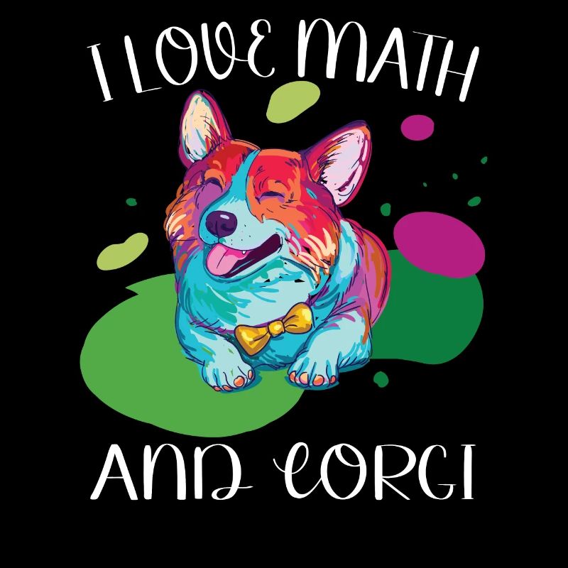 I love math and Corgi Fluffy Dog Breed