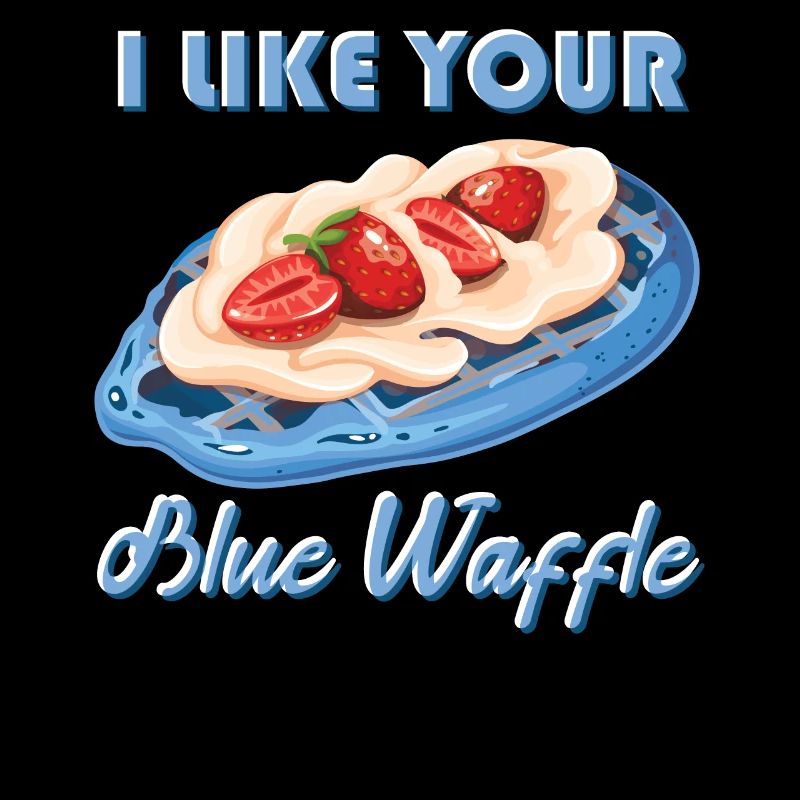 Ich Mag Deine Blauen Waffelplätzchen Erdbeeren