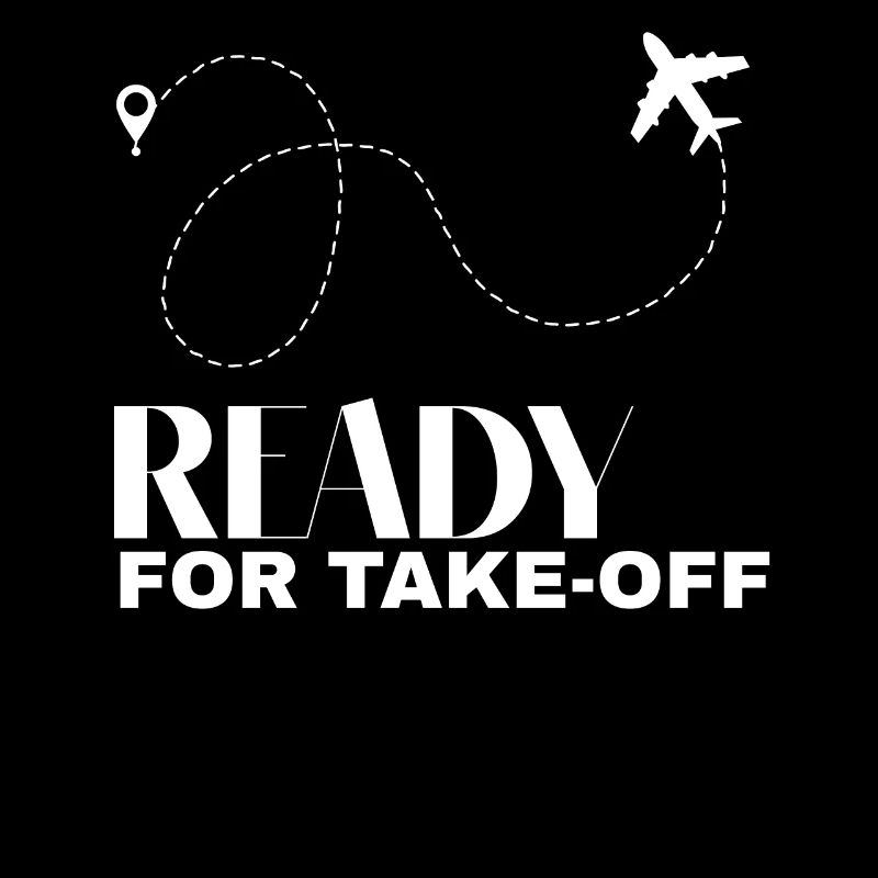 Ready for take-off flight The plane map excursion