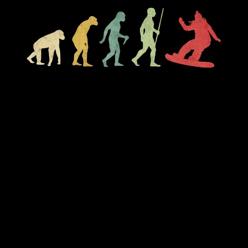 Evolution der Snowboardfrau