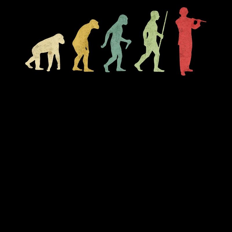 Flute Playing Man Evolution