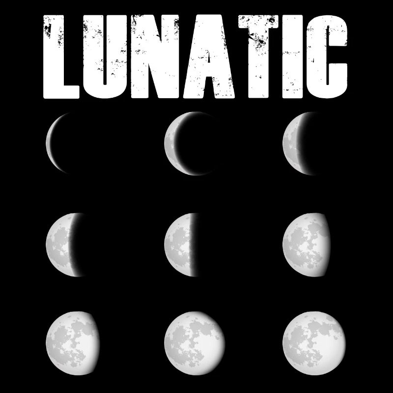 Satellites de corps céleste Phases de la Lune folle