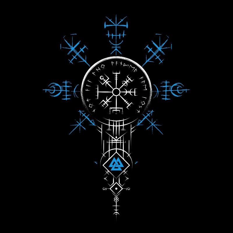Celtic Vikinger Vegvisir compass Vikings