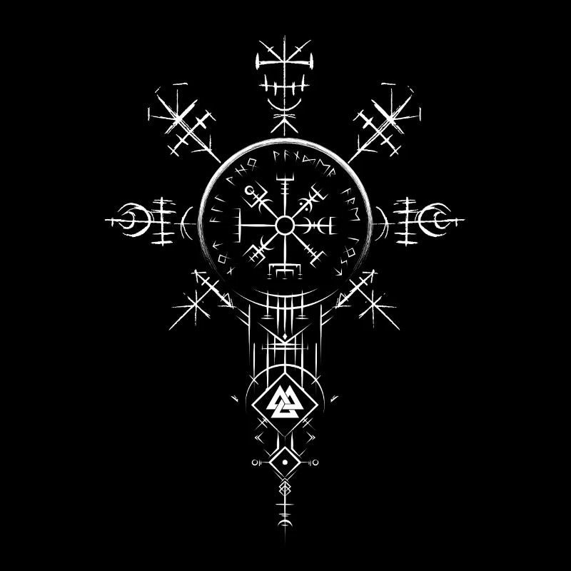 Celtic Vikinger Vegvisir compas Vikings