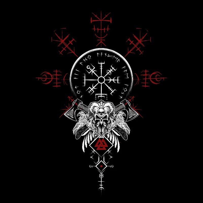 Celtic Vikinger Vegvisir compas Vikings