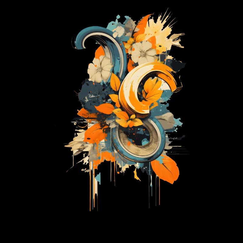 Fleur de banane abstraite