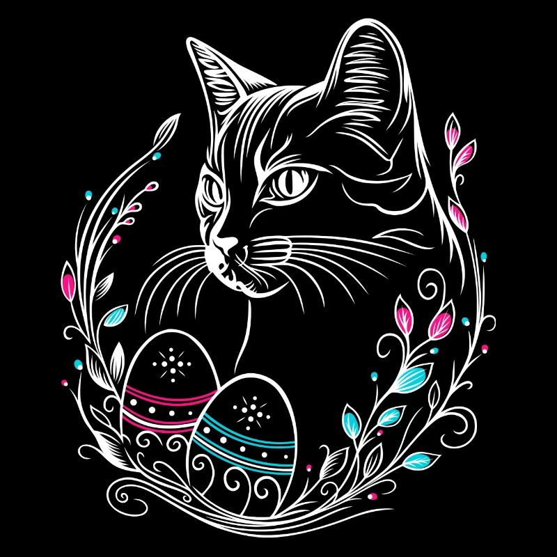 Cat Easter Easter Eggs Easter Cat