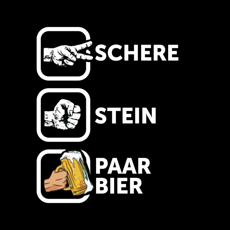 Schere, Stein, Paar, Bier - das perfekte Outfit
