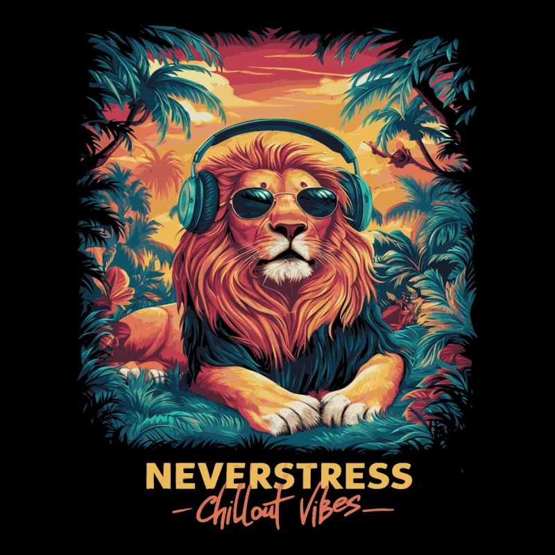 Lion Chillout Vibes Design décontracté et élégant