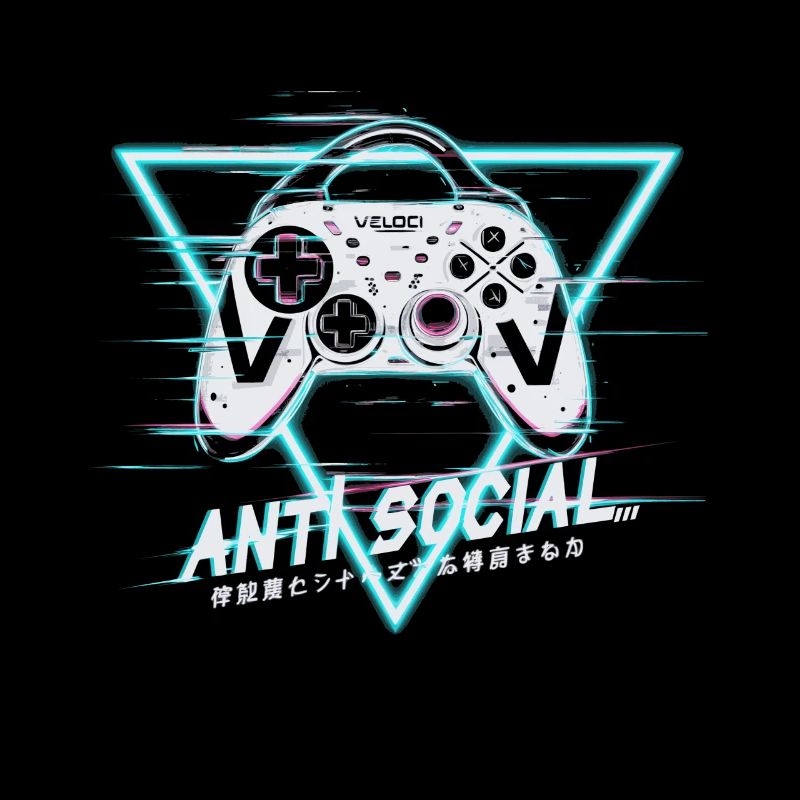 Gaming Controller Glitch Design